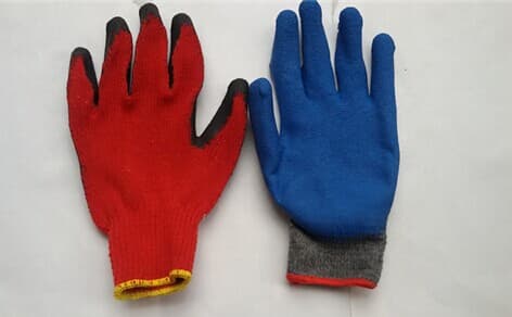 latex coated gloves latex cotton gloves